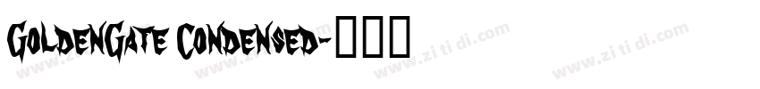 GoldenGate Condensed字体转换